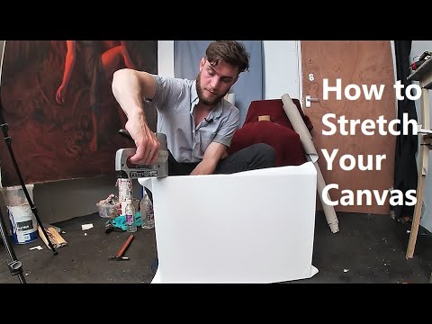 How to Stretch a Canvas Easy Step by Step DIY with George Thomas