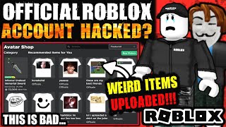 Official Roblox Account Uploaded Weird T Shirts Youtube - roblox t shirt hackers