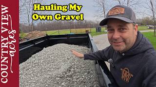 I Finally Bought a Real Dump Trailer.  First Job, Hauling Gravel and Fixing the Driveway