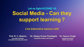Webinar on ICT Tools :- Social Media - Can They Support Learning ?