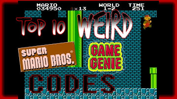 Top 10 WEIRD Super Mario Bros. Game Genie Codes