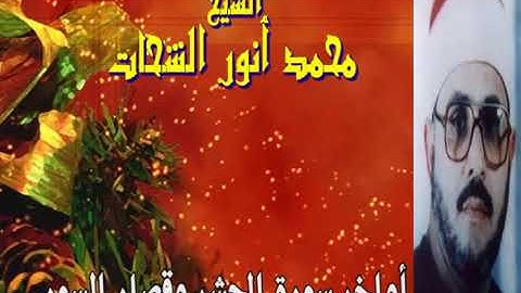 أواخر سورة الحشر وقصار السور للشيخ الشحات محمد انور رااااائعه