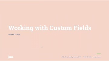Working with Custom Fields