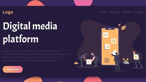 Creative Landing Page | Digital Media Landing Page | HTML & CSS