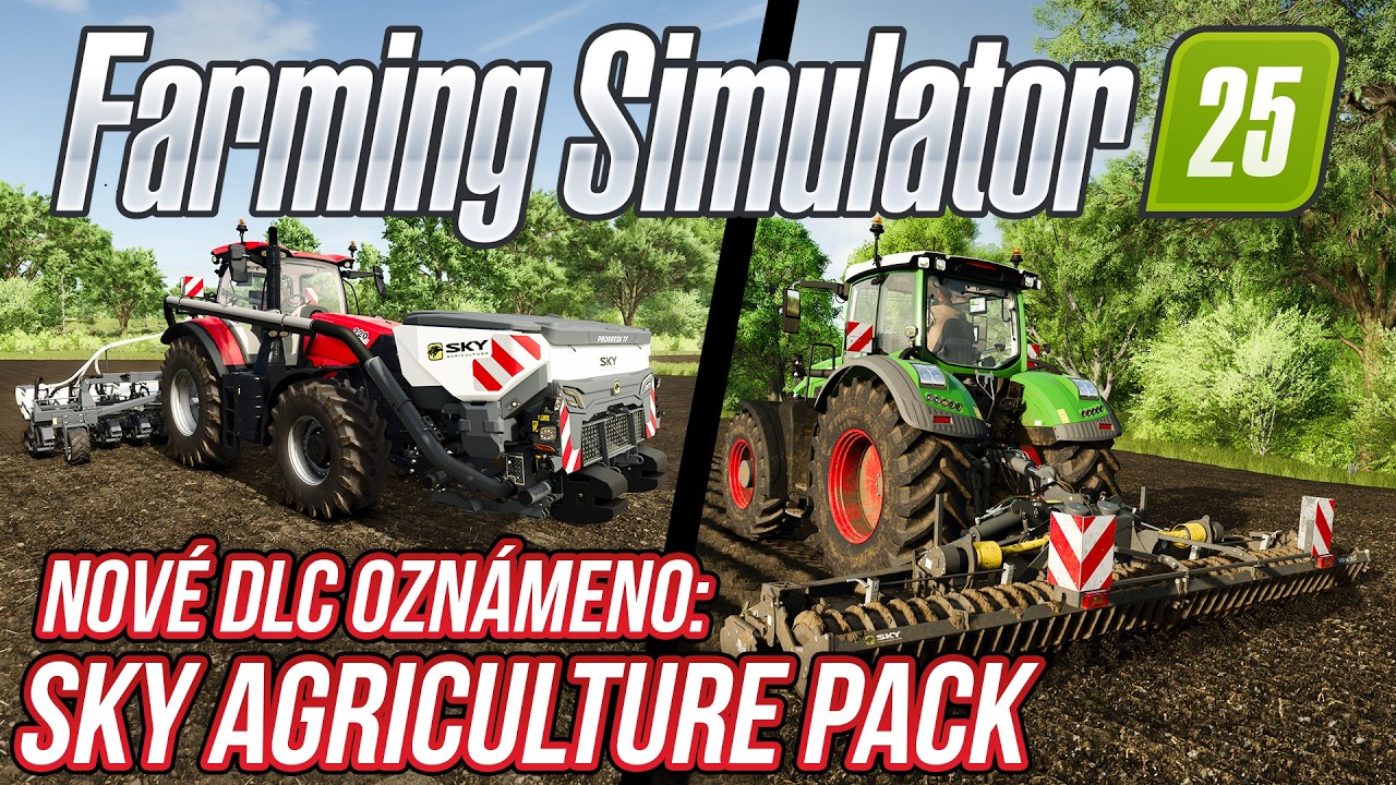 NOV&Eacute; DLC OZN&Aacute;MENO: SKY AGRICULTURE PACK! | LEP&Scaron;&Iacute; FYZIKA A ZNEČI&Scaron;TĚN&Iacute; TECHNIKY | Farming Simulator 25
