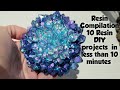 Resin compilation | 10 different resin DIY projects in less than 10 minutes