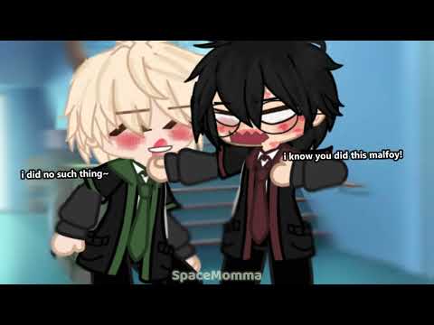 ♡ - "i know you did it, Malfoy!"—"i wouldn't do such a thing~" [] #drarry [] GACHA ♡