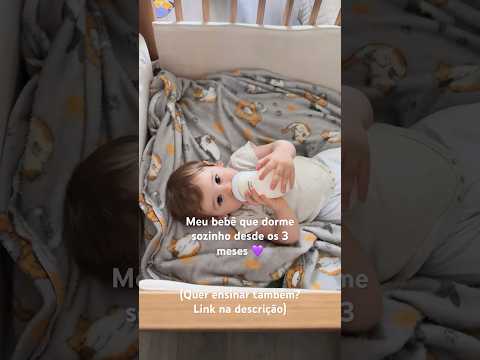 Meu bebê que dorme sozinho desde os 3 meses 💜