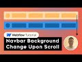 Webflow Navbar Color Change on Scroll - Step-by-Step Tutorial