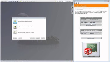 SolidWorks Basics   Opening the Built In Tutorials