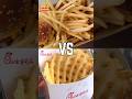 What would YOU choose? McDonald&#39;s Fries vs. Chick-fil-A Waffle Fries #shorts