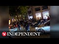 Riot Police Deployed On Champs Elysees After Funeral Of Teenager Shot By Police 
