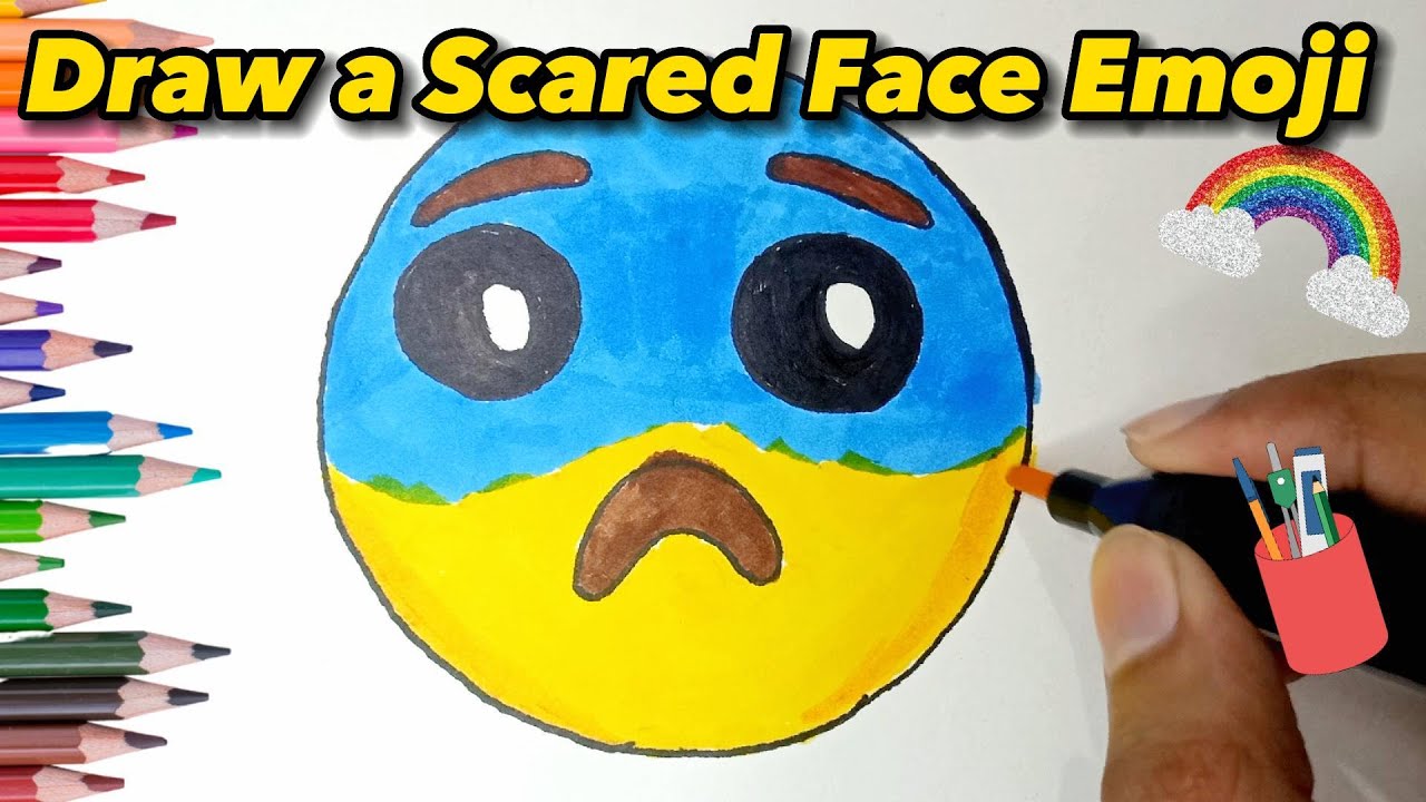 Orange Balloon Drawing Scared Face On Stock Photo 1519105142 | Shutterstock