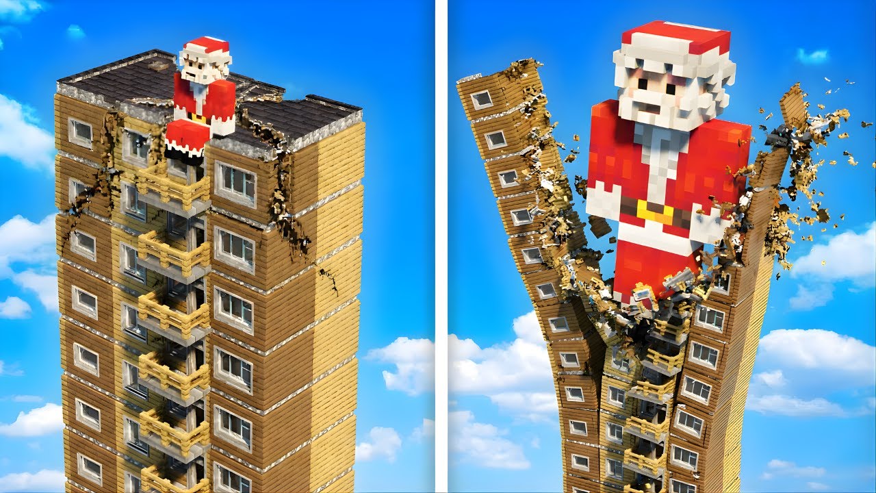 Small To Big Santa vs Dynamic Tower| Teardown