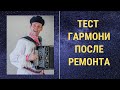 Тест гармони после ремонта. Владимир Кузнецов#хобби