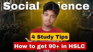 How to study Social science for HSLC 2025 || Class 10 social science SEBA (Study tips)
