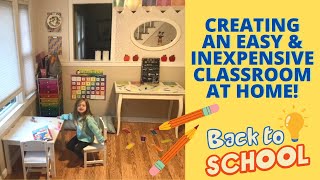 Budget Friendly Diy Home Learning Classroom Set Up And Decorate With Me