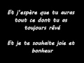 Whitney houston  i willl always love you  traduction en franais