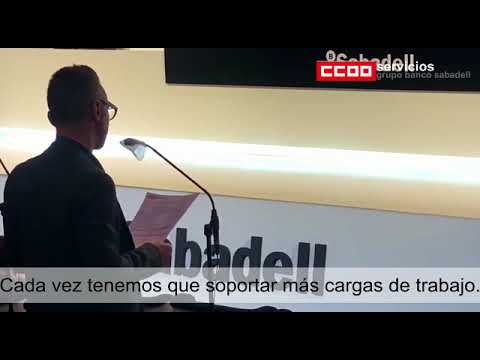 Junta General de Accionistas Banco Sabadell 2022. Intervención CCOO
