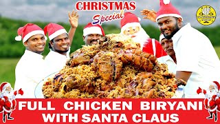 FULL CHICKEN BIRYANI | Christmas Special Chicken Biryani with Santa Claus | VKF