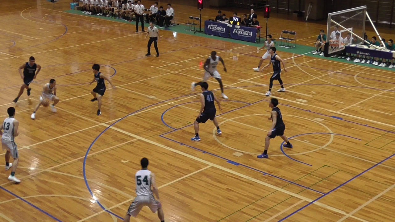福岡県バスケ代表決定戦 2019 09 01 福岡第一 Vs 九州共立大 決勝 3q Youtube