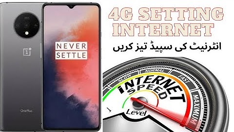Oneplus 7T Internet Speed Problem data Setting 4G