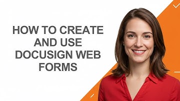 How to Create and Use Docusign Web Forms - AshleyHowTo