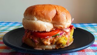 Street Style Aloo Tikki  Burger  Recipe In Lockdown | Burger In Lockdown