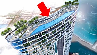 العنوان منتجع الشاطئ دبي، أعلى حمام سباحة لا متناهي وفندق فاخر في العالم (جولة كاملة بدقة 4K) screenshot 3
