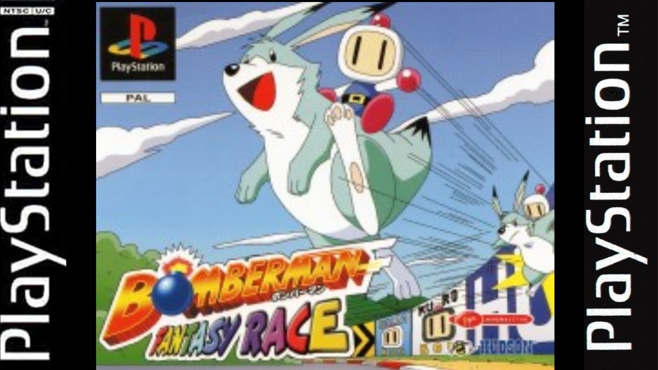 Jeu Bomberman Fantasy Race PS1 - Version Originale Complète, Bon état