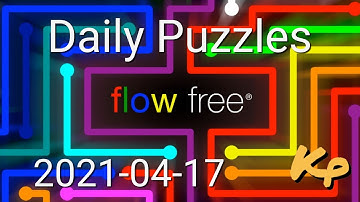 Flow Free - Daily Puzzles - 2021-04-17 - April 17th 2021