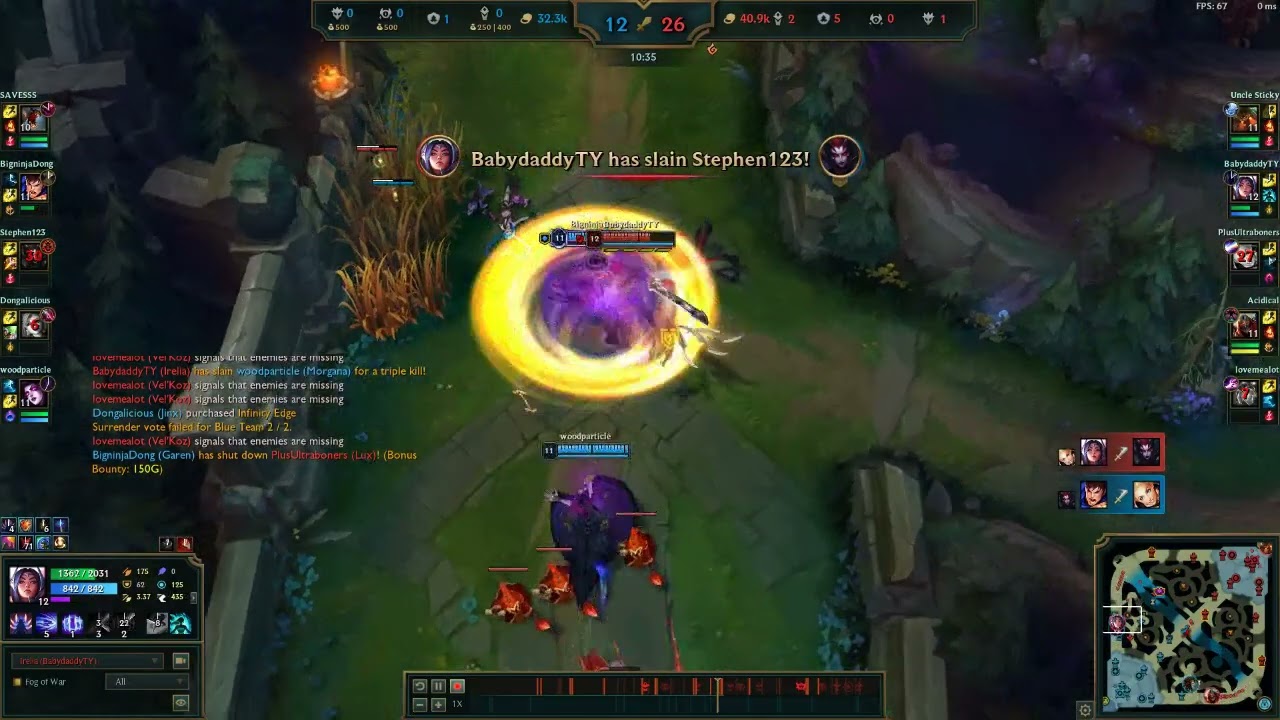 Irelia outplay URF + capt jack QSS