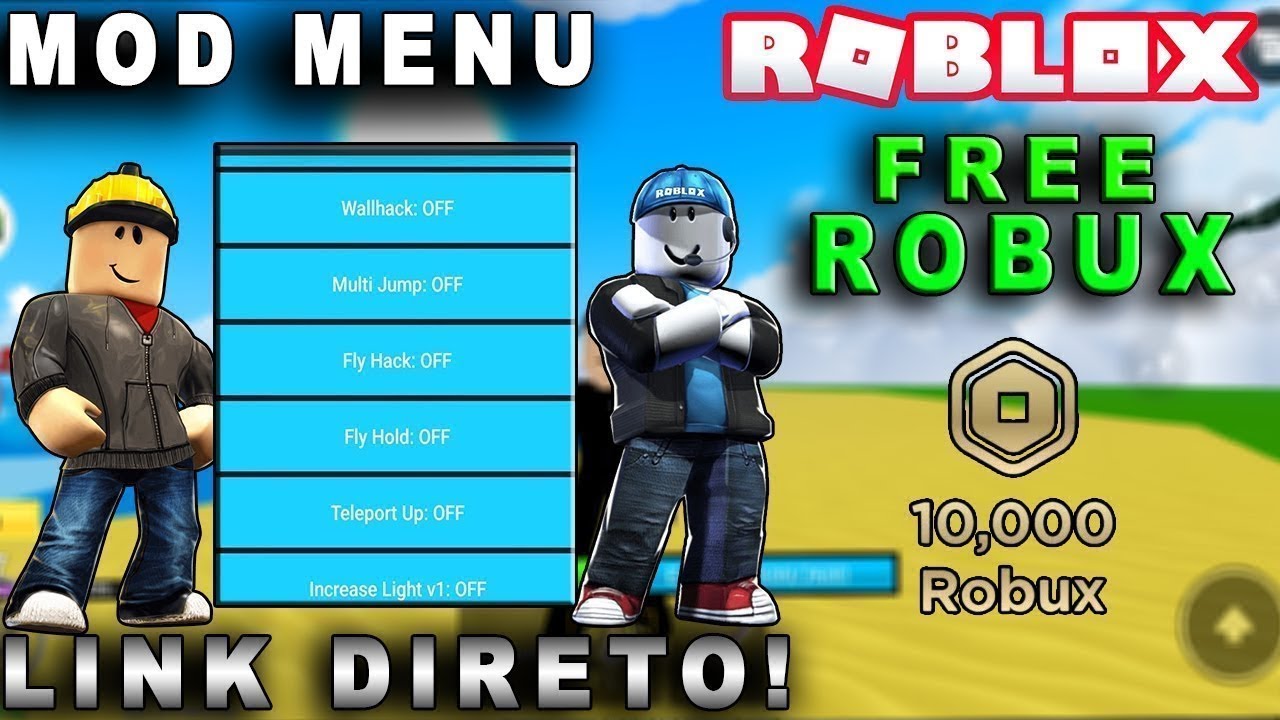ROBLOX MOD MENU NOVA VERSÃO! WALL HACK AUTO FARME FLY