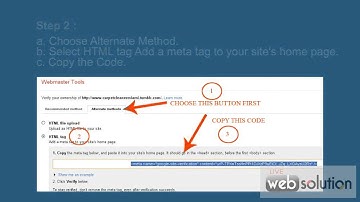 How to Make and Put Webmaster Tools in tumblr