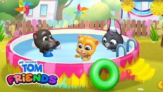 Summer Pool Party Day! My Talking Tom Friends Gameplay Walkthrough Day 216 (Android/iOS)
