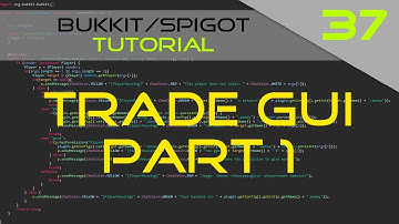 Minecraft Bukkit/Spigot Plugin Tutorial #37: Trade GUI (part 1)