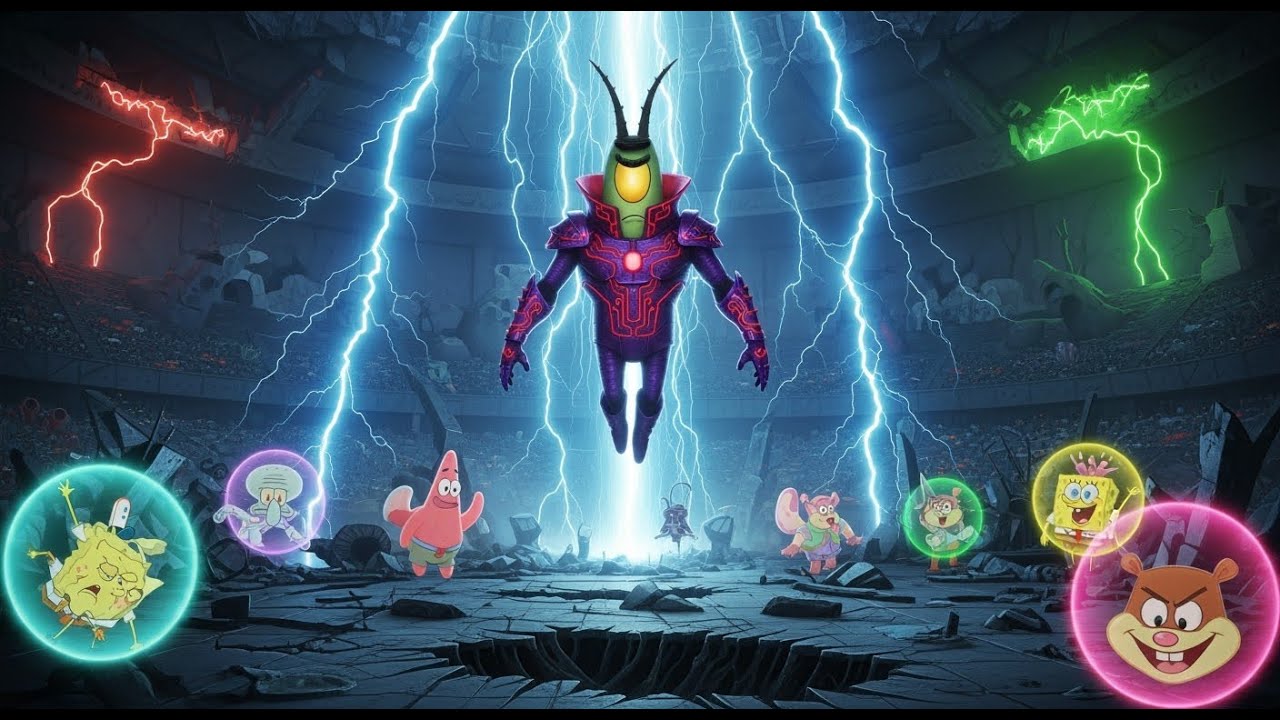 Plankton’s Greatest Comeback! From Tiny Villain to Super Brawl 2 Champion!