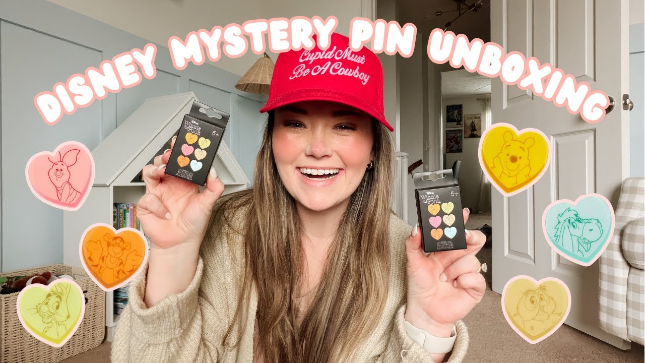 Распаковка загадочных значков Disney | Открытие значков-сюрпризов в виде конфет в форме сердечек ...
