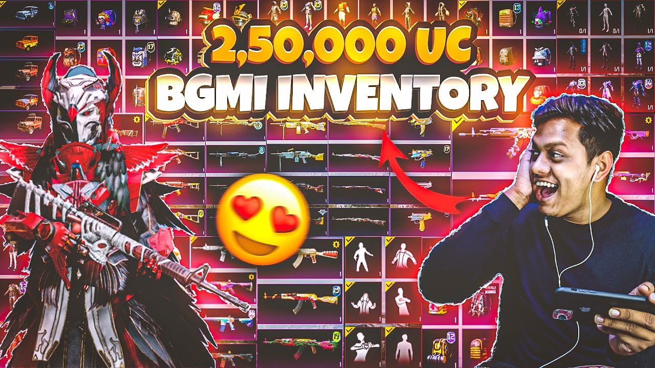 ONE OF THE MOST EXPENSIVE BGMI INVENTORY 😨 || REDEEM CODE IN VIDEO 😍| #bgmi #bgmihack #bgmiinventory
