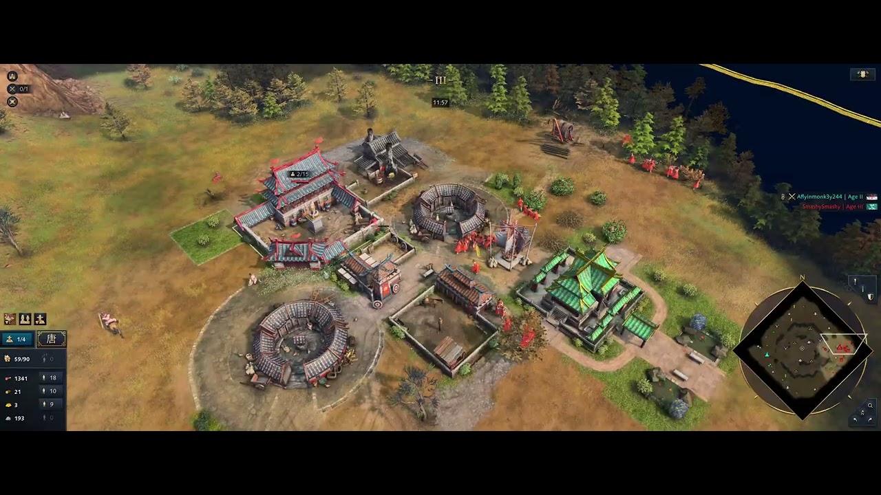 Age of Empires IV - practicing Zhu Xi quick match 2