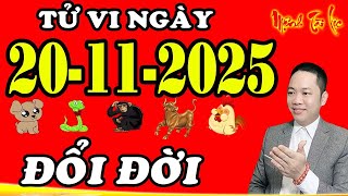 Tu Vi Hang Ngay 20/11/2025 Vận May CỰC ĐỎ Trúng Lớn Đúng Ngày Cuối Tuần 5 Con Giáp Có Tiền Về Tay