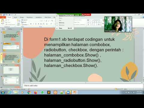 Presentasi Combobox, RadioButton dan CheckBox menggunakan VB.Net | Ujian Akhir Semester