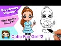 How to Draw So Cute Fan Girl #2 💕Draw a Cutie Fan Girl Giveaway Winner