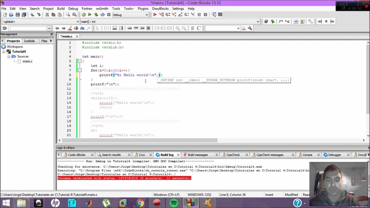 Programación en C - Ciclos Iterativos For, While y Do While 04 - YouTube
