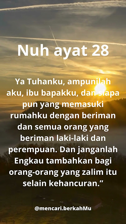Nuh ayat 28