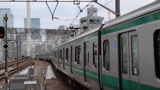 E233系7000番台136編成恵比寿駅到着