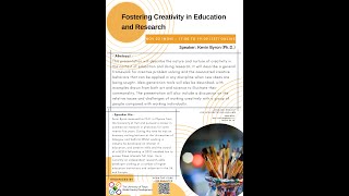 2021.11.22 GFD Event: Fostering Creativity in Education and Research