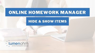 How to Hide and Show Items, and What Each One Does using Lumen OHM