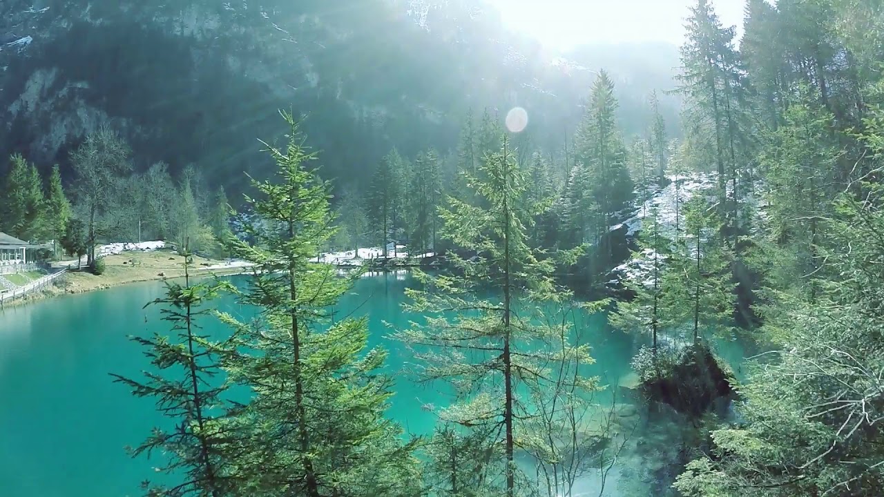 Royalty free footage stock HD - Beautiful lake resort aerial view