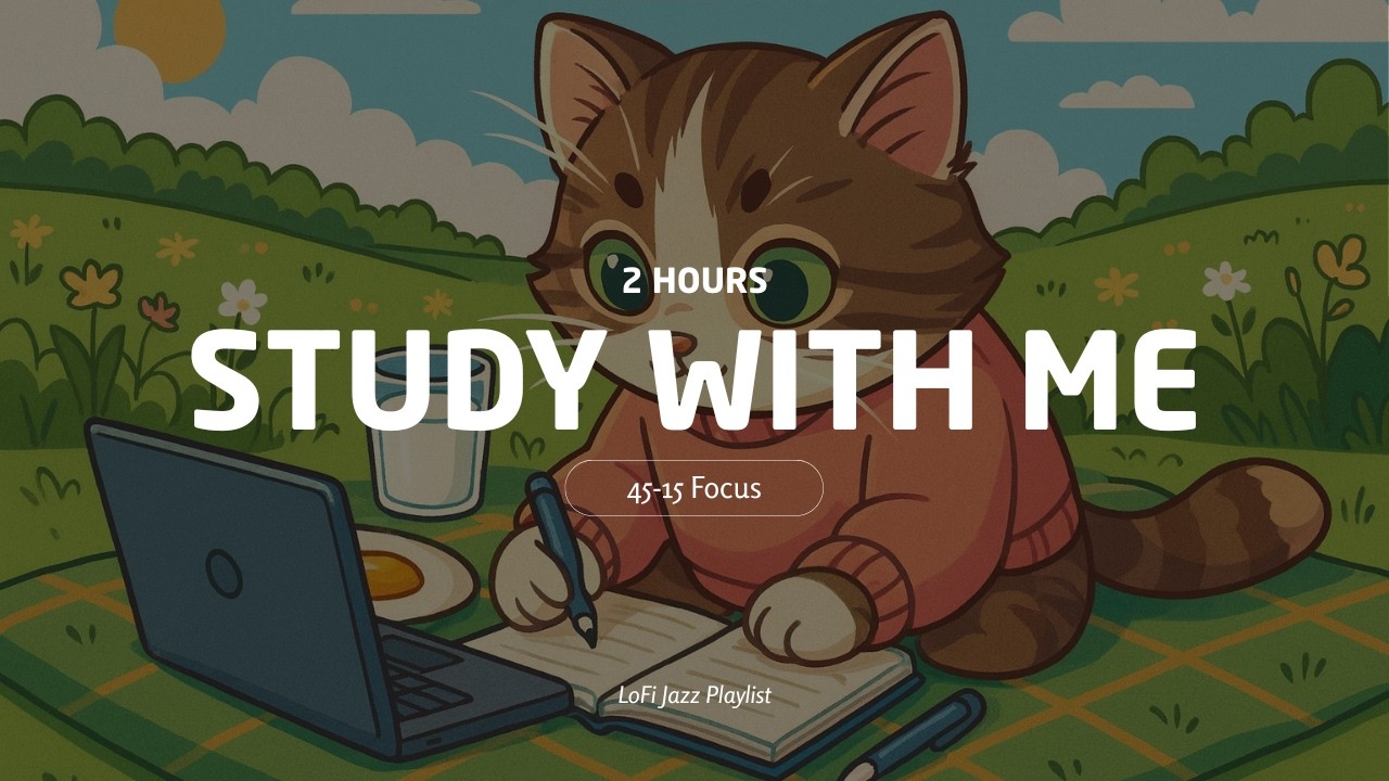 45-15 Pomodoro Timer📚Study with FLASH⚡| 2 Hours Focus Session | Lofi Jazz playlist #pomodorotimer